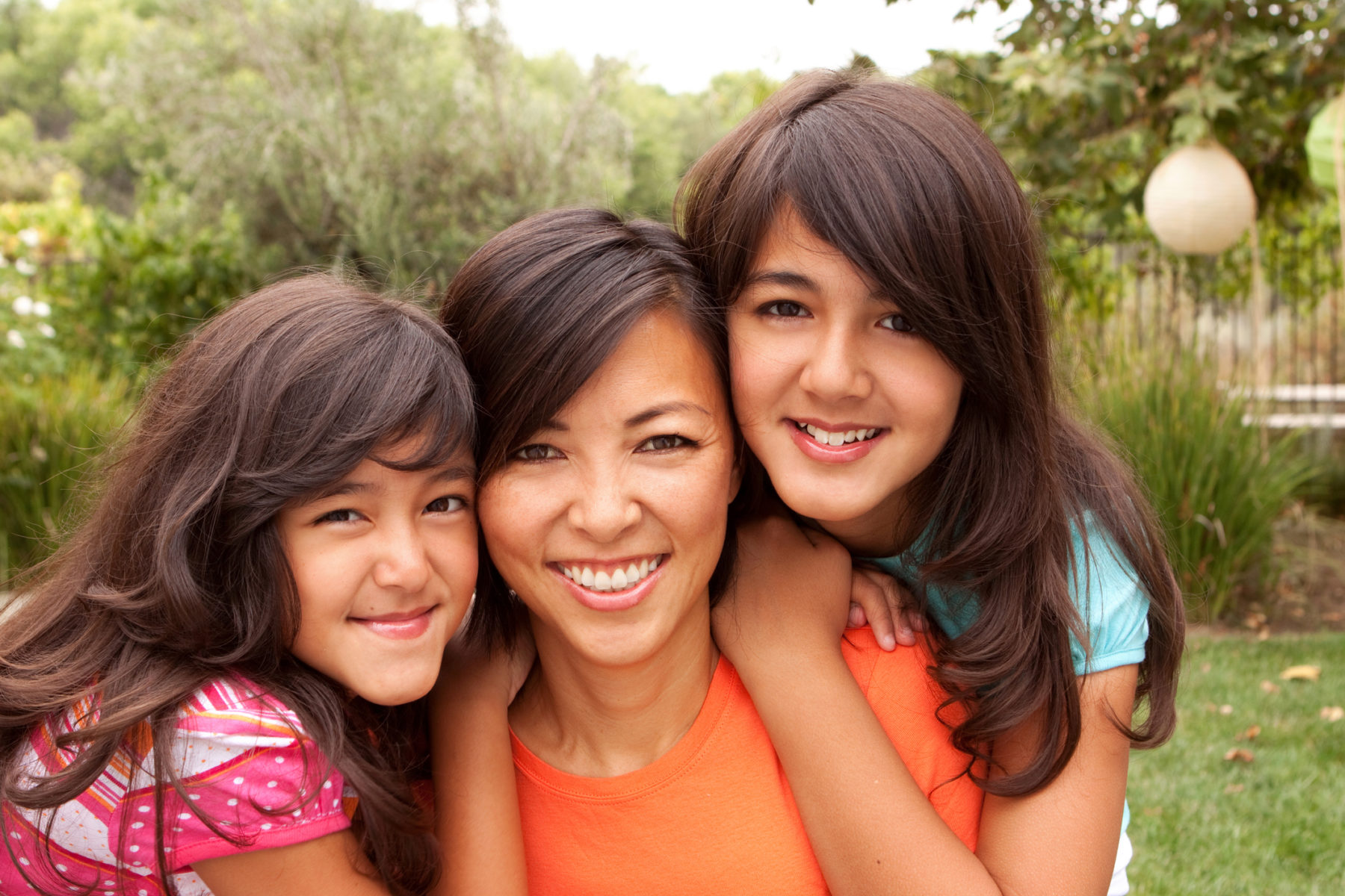 Mother and daughters